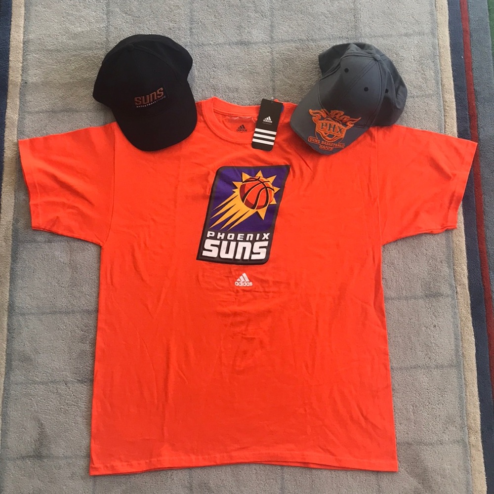 Phoenix Suns T shirt and hats bundle!